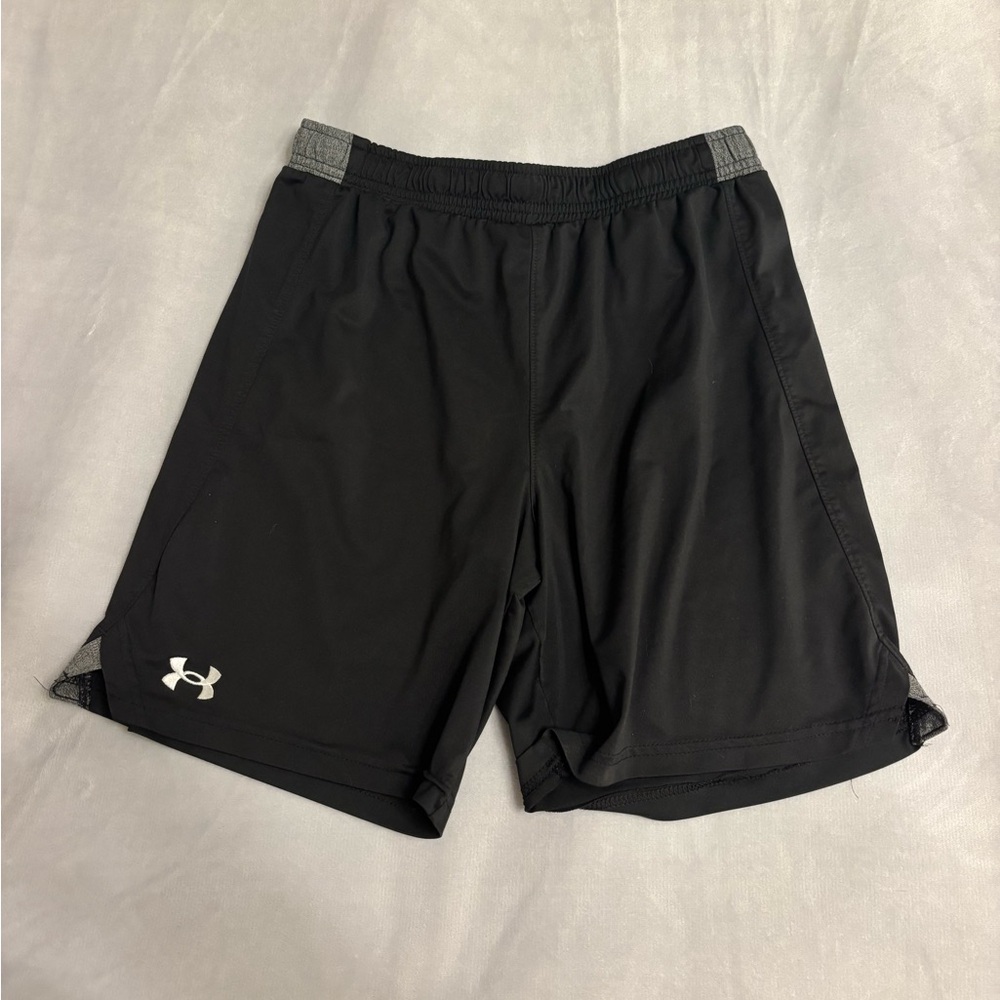 Under Armour Boys Black Athletic Shorts
